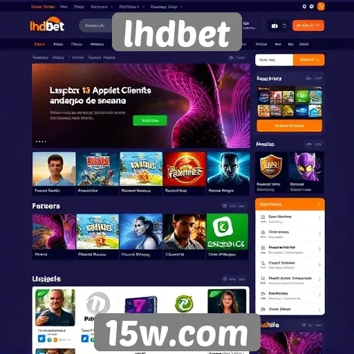 interface do usuário no site lhdbet